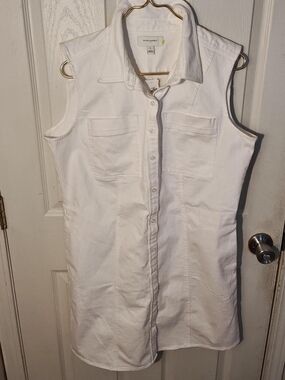 Banana Republic Sleeveless Shirt Dress